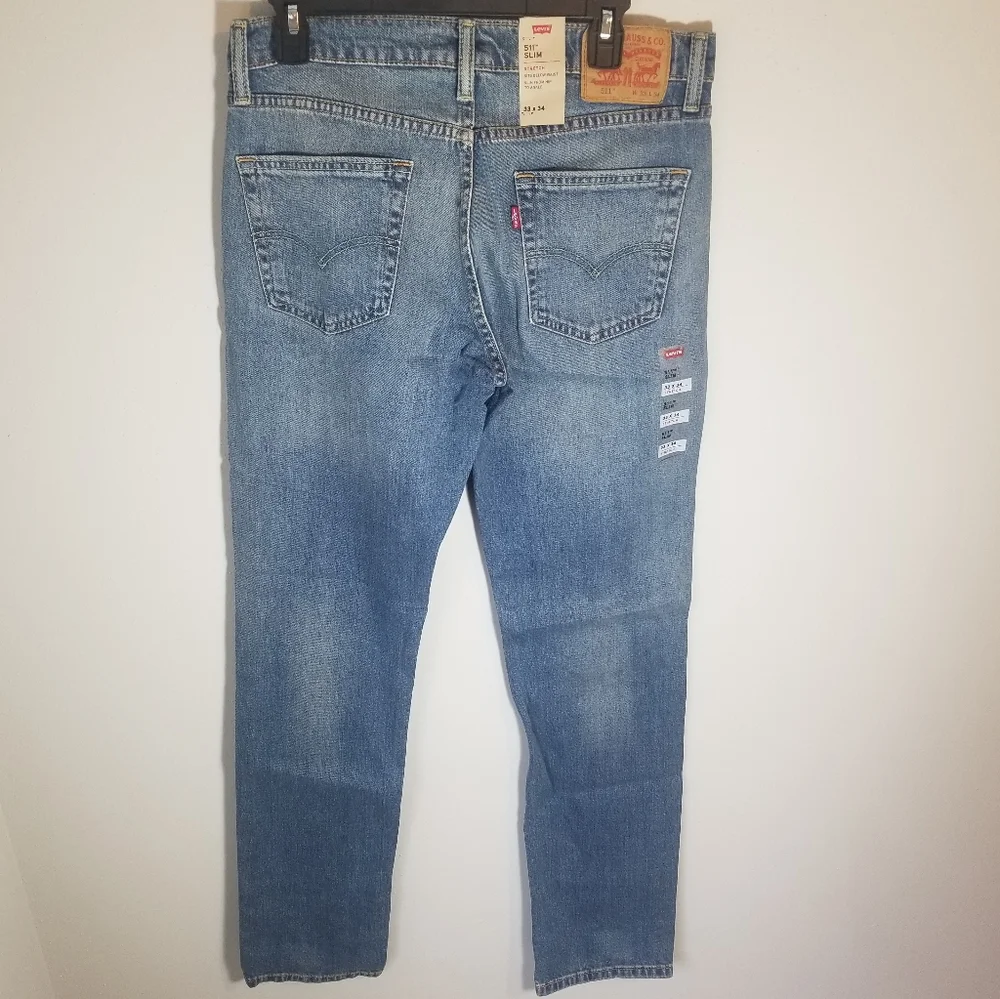 NWT Levi's 511 Slim Jean's Size 33×34 Blue